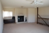 Spacious Living Room with Fireplace